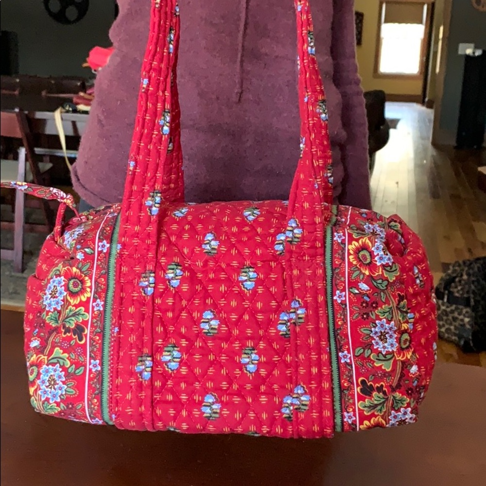 Provincial Red Vera Bradley Mini Travel Bag